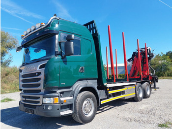 Scania R490 6x4 Euro 6 Kurzholz Palfinger AHK (2) - Logging truck, Crane truck: picture 1