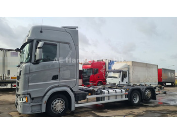Container transporter/ Swap body truck Scania S450 HighLine LL BDF *Retarder/Lenk+Lift/LBW/AHK: picture 2