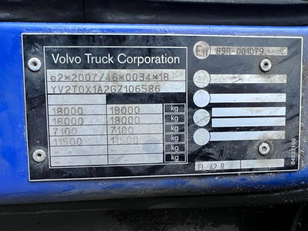 Box truck Volvo FL 250 4X2 EURO 6 599.111km DHOLLANDIA: picture 10