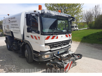 Road sweeper Mercedes Atego 1524 - Bucher high pressure sweeper with weed broom Sweeper: picture 1