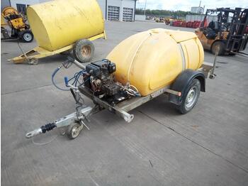  Western Global Single Axle Plastic Water Bowser, Yanmar Pressure Washer - Pressure washer