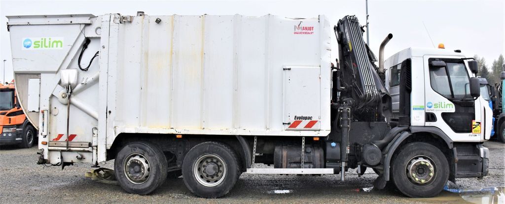 Garbage truck, Crane truck Renault Premium 320DXI*Müllwagen + HIAB 166E-3HIDUO/FUNK: picture 3