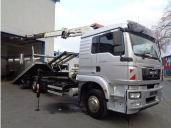 MAN TGM15.290 Schiebeplateau Kran Brille Winde Euro5  - Tow truck