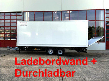 Möslein Tandem Koffer, Ladebordwand 1,5 t + Durchladbar - Closed box trailer: picture 1
