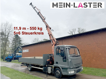 Iveco ML 80E18 Atlas 60.1 11,9 m - 550 kg 5+6 St.Kreis  - Dropside/ Flatbed truck: picture 1