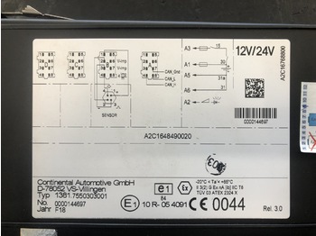 TACHOGRAPH CONTROL UNIT ACTROS MP3 EURO 5 - Tachograph: picture 1