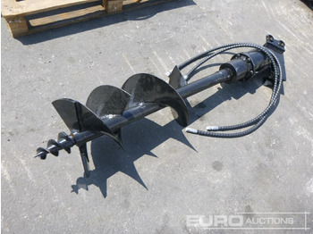  Unused T300 Earth Auger to suit Mini Excavator - Auger: picture 1