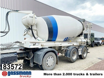 Concrete mixer semi-trailer