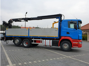Dropside/ Flatbed truck, Crane truck Scania R 400 LB 6x2 HDS Budowlanka Widły Oś Skrętna Super Stan: picture 5 Dropside/ Flatbed truck, Crane truck Scania R 400 LB 6x2 HDS Budowlanka Widły Oś Skrętna Super Stan: picture 5