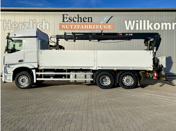 Dropside/ Flatbed truck, Crane truck Mercedes-Benz 2545 L 6x2 Arocs / HIAB 177 K Pro Kran: picture 2