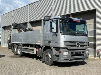Dropside/ Flatbed truck, Crane truck Mercedes-Benz Actros 2546 L 6x2  Pritsche Heckkran Hiab 288 6x: picture 2