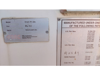 Aircraft cargo loader Lower deck loader FMC/JBT C15W: picture 3 Aircraft cargo loader Lower deck loader FMC/JBT C15W: picture 3