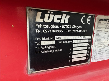 Semi-trailer Lück SKF 35 LÜCK SKF 35, Stahlmulde ca. 37m³, Liftachse: picture 3