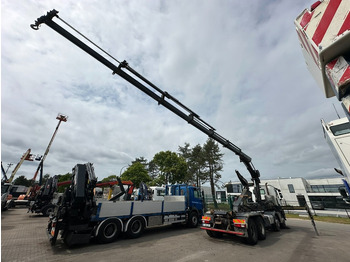 Hook lift truck, Crane truck Renault C460 8x4 HOOKLIFT + CRANE HIAB 288 E-6 HIDUO - RADIO - 5/6 F - STEEL SPRING / HUB REDUCTION: picture 4