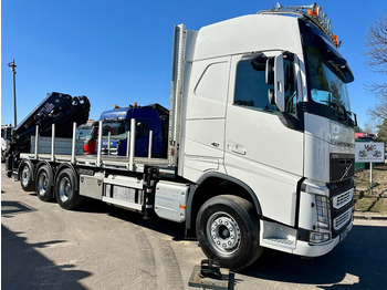 Crane truck Volvo FH 420 8x4 TRIDEM + KRAAN HIAB 408 E-8 HIPRO + WINCH - 63.000km ONLY - CREWCAB 4 SEATER - PLATFORM 7m - TOP CONDITION: picture 2