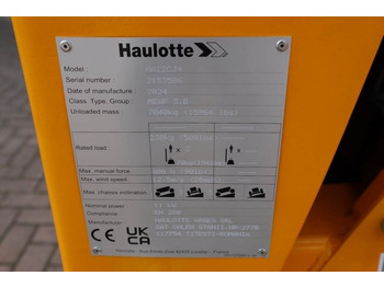 Leasing of Haulotte HA12CJ+ Valid inspection, *Guarantee! Electric, 12  Haulotte HA12CJ+ Valid inspection, *Guarantee! Electric, 12: picture 4
