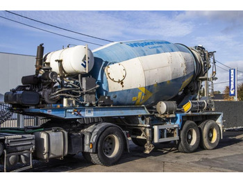 Concrete mixer semi-trailer