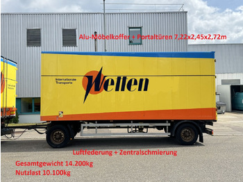 Closed box trailer