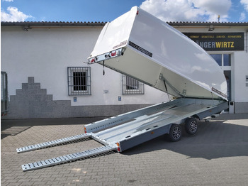 Autotransporter trailer BJT Race Shuttle 3 Transporter 470x195x160cm ankippbar Alufelgen black 100km/H 3000kg: picture 4