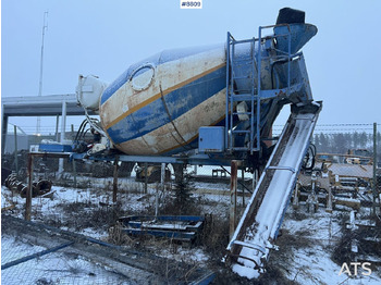 Concrete mixer drum