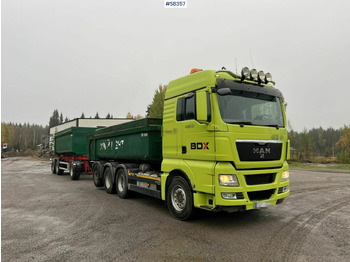 Tipper MAN TGF 35.540 med RKP 3-9.0 Vagn Gravel (Cassette) SEE VIDEO: picture 2