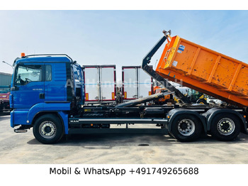 Hook lift truck, Crane truck MAN TGS 26.500 L BL 6x2 *Retarder/Lenk+Lift/MEILLER: picture 2