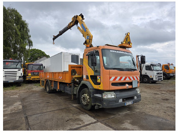 Dropside/ Flatbed truck, Crane truck Renault Premium 300 MECHANICAL PUMP OPEN BOX COMPRESSOR CRANE EFFER 140/2S: picture 5