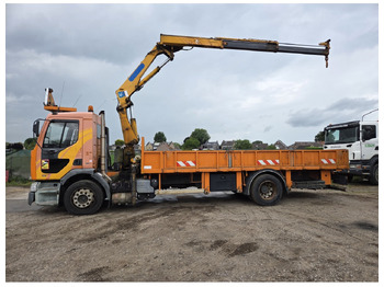 Dropside/ Flatbed truck, Crane truck Renault Premium 300 MECHANICAL PUMP OPEN BOX COMPRESSOR CRANE EFFER 140/2S: picture 3