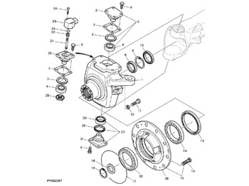 Steering knuckle JOHN DEERE