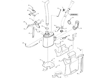 Muffler/ Exhaust system NEW HOLLAND