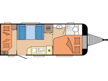 Caravan Hobby De Luxe 540 KMFe 2026 GARAGE AUTARK 1800kg.: picture 2 Caravan Hobby De Luxe 540 KMFe 2026 GARAGE AUTARK 1800kg.: picture 2