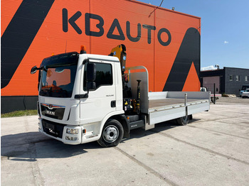 Dropside/ Flatbed truck, Crane truck MAN TGL 8.190 4x2 EFFER 80.2/2S / PLATFORM L=5250 mm: picture 2
