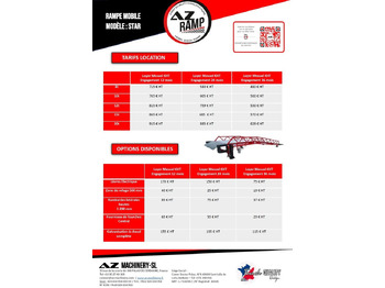 Loading ramp **RENTAL** Loading Ramp with with hydraulic tilting bridge - AZ RAMP - STAR- 8T. 8 ton capacity: picture 2 Loading ramp **RENTAL** Loading Ramp with with hydraulic tilting bridge - AZ RAMP - STAR- 8T. 8 ton capacity: picture 2