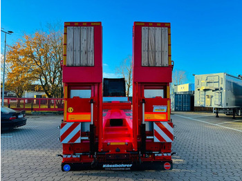 New Low loader semi-trailer Kässbohrer SLAR3 Ausziehbares Tiefbett mit Radmulden: picture 2