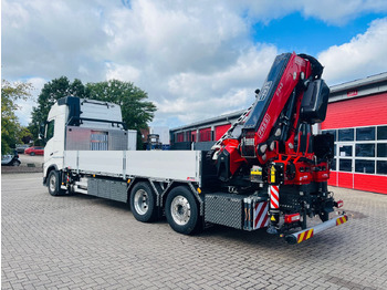 Dropside/ Flatbed truck, Crane truck Volvo FH 540 6x2 Container Fassi F545 Heck: picture 3