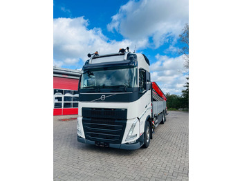 Dropside/ Flatbed truck, Crane truck Volvo FH 540 6x2 Container Fassi F545 Heck: picture 2