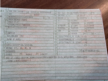 Tank truck Mercedes-Benz 2536 ADR Valid & kipphydraulik für Gastank: picture 2