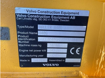 Articulated dumper Volvo A40G: picture 5 Articulated dumper Volvo A40G: picture 5