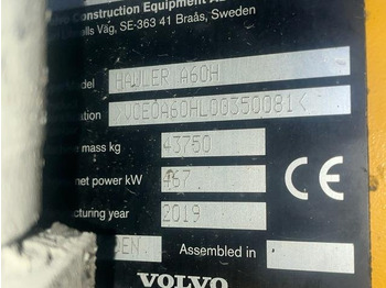 Articulated dumper Volvo A60H: picture 5