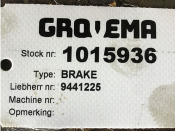 Brake disc LIEBHERR