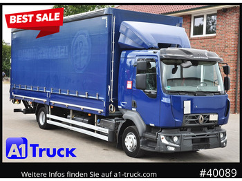 Curtainsider truck RENAULT D 240