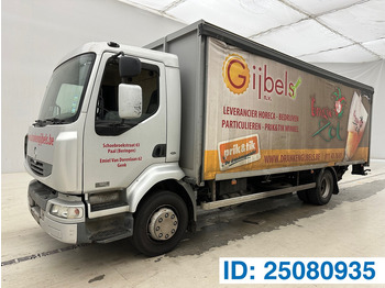 Curtainsider truck RENAULT Midlum 180