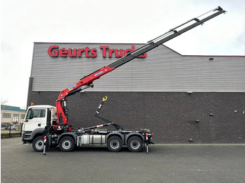 Hook lift truck, Crane truck MAN TGS 35.460 8X4 BL+ HYVA 18.55.S HAAKARMSYSTEEM EFFER 395-5 KRAAN/KRAN/CRANE/GRUA: picture 4