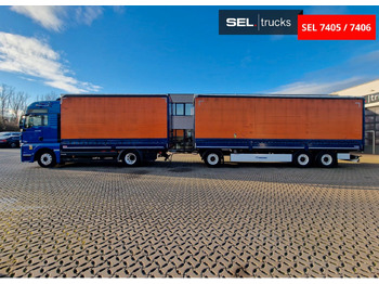 Curtainsider truck MAN TGX 18.580