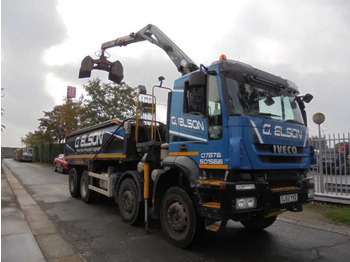 Tipper, Crane truck Iveco AD340T36 8X4: picture 3