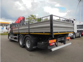 New Dropside/ Flatbed truck, Crane truck Renault 320 6X4 + FASSI F245 DEMO UNUSED NL TRUCK: picture 4
