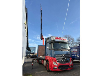 Curtainsider truck, Crane truck Mercedes-Benz Actros 2548 6X2 + Aanhanger*Palfinger crane*Cruise control*Airco*: picture 5 Curtainsider truck, Crane truck Mercedes-Benz Actros 2548 6X2 + Aanhanger*Palfinger crane*Cruise control*Airco*: picture 5