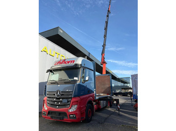 Curtainsider truck, Crane truck Mercedes-Benz Actros 2548 6X2 + Aanhanger*Palfinger crane*Cruise control*Airco*: picture 2 Curtainsider truck, Crane truck Mercedes-Benz Actros 2548 6X2 + Aanhanger*Palfinger crane*Cruise control*Airco*: picture 2