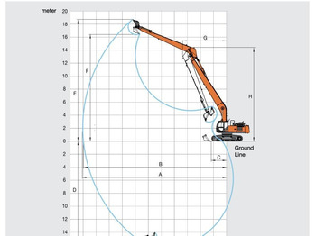 Crawler excavator Hitachi ZX350 Long Reach Super Long Front 22 Meters SLF: picture 3
