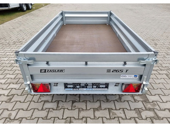 New Dropside/ Flatbed trailer ZASŁAW 265T | 265 x 132 / 750 kg/ 2 osie / lekka przyczepa skrzyniowa: picture 5
